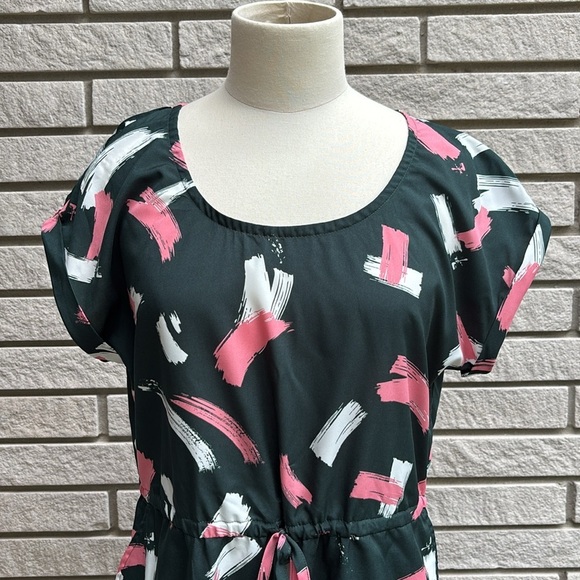 Mountain Warehouse Lightweight Green Pink and White Cap Sleeve Dress Sz 8 - Picture 2 of 10